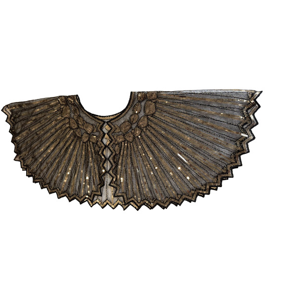 Sequin Shawl Poncho Evening Cape Flapper versatile Top newyear holiday Wrap Chic - Picture 3 of 6